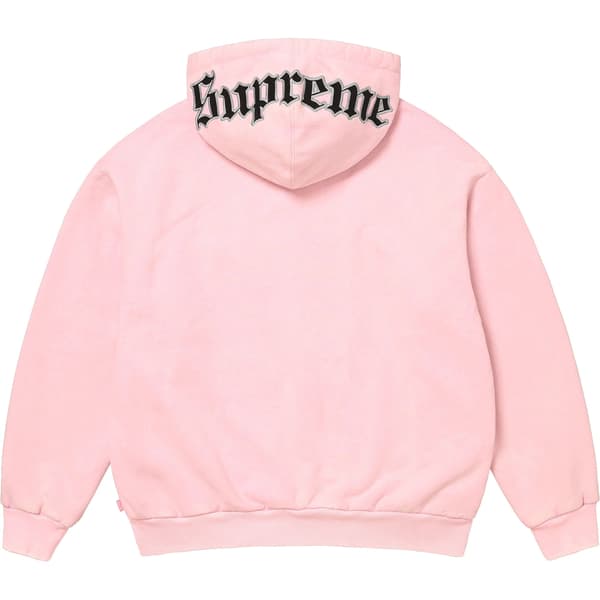 Supreme Chicago White Sox Zip Up Hooded Sweatshirt - Light Pink (front)