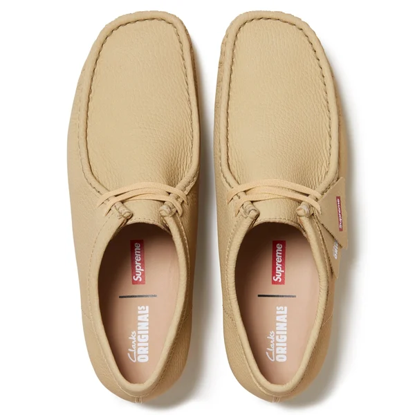 Supreme Clarks Originals Reflective Wallabee - Natural (front)