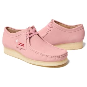 Supreme Clarks Originals Reflective Wallabee Pink