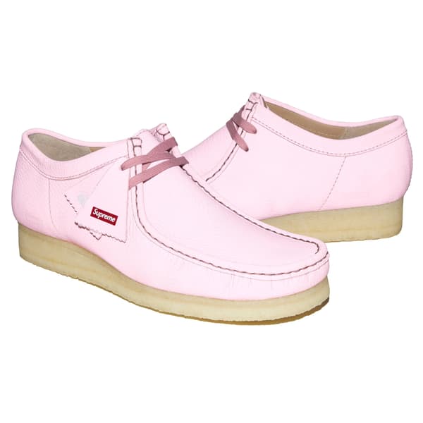 Supreme Clarks Originals Reflective Wallabee - Pink (front)