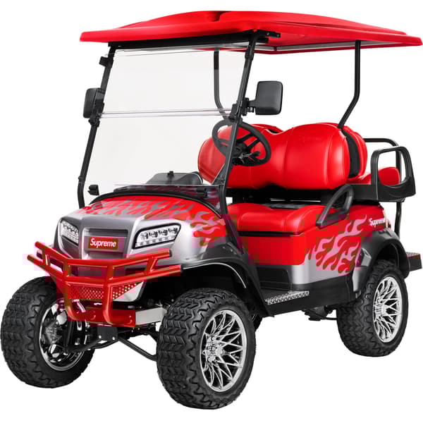 Supreme Club Car 4-Passenger Onward Lifted Golf Car - Red (front)