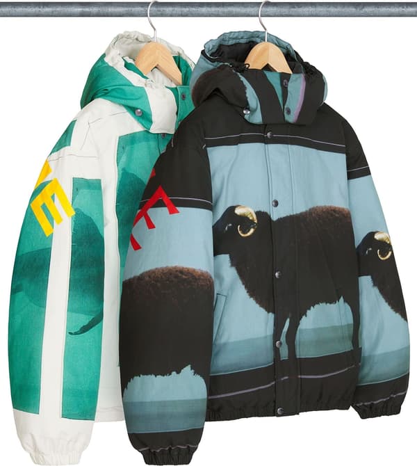 Supreme Damien Hirst Down Puffer Jacket - Group Shots (front)