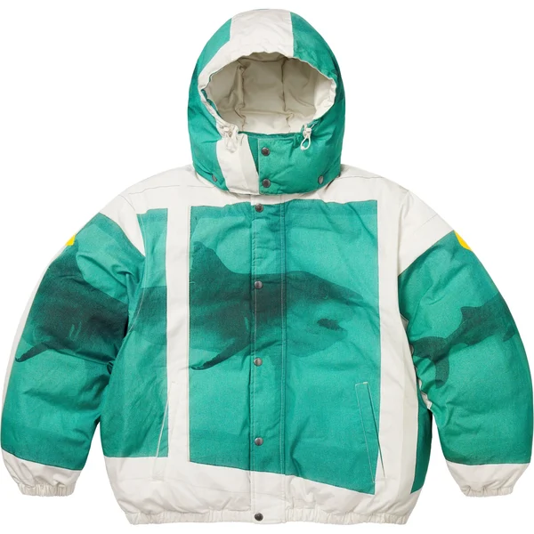 Supreme Damien Hirst Down Puffer Jacket - White (front)