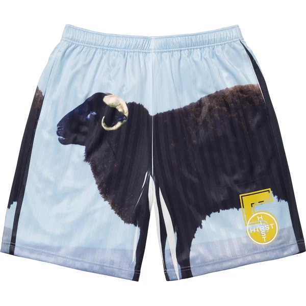 Supreme Damien Hirst Soccer Short - Black (front)