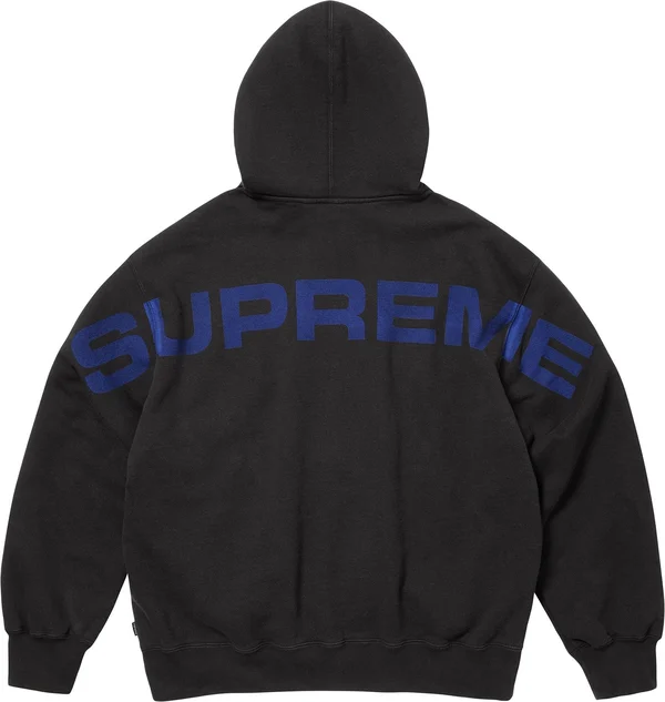 Supreme Damien Hirst Zip Up Hooded Sweatshirt - Black (front)
