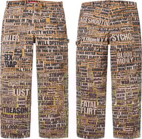 Supreme Dash Snow Double Knee Painter Pant Multicolor