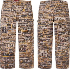 Supreme Dash Snow Double Knee Painter Pant
