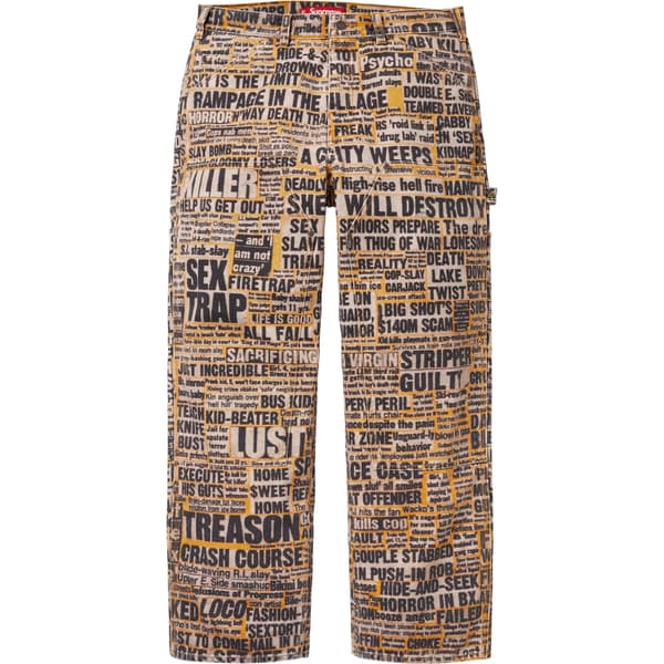Supreme Dash Snow Double Knee Painter Pant - Multicolor (front)