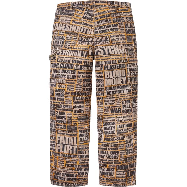 Supreme Dash Snow Double Knee Painter Pant - Multicolor (front)