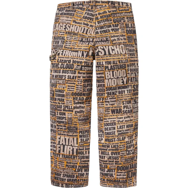 Supreme Dash Snow Double Knee Painter Pant - Multicolor (front)
