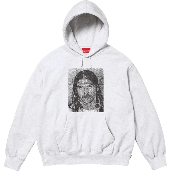 Supreme Dash Snow Hooded Sweatshirt - Ash Grey (front)