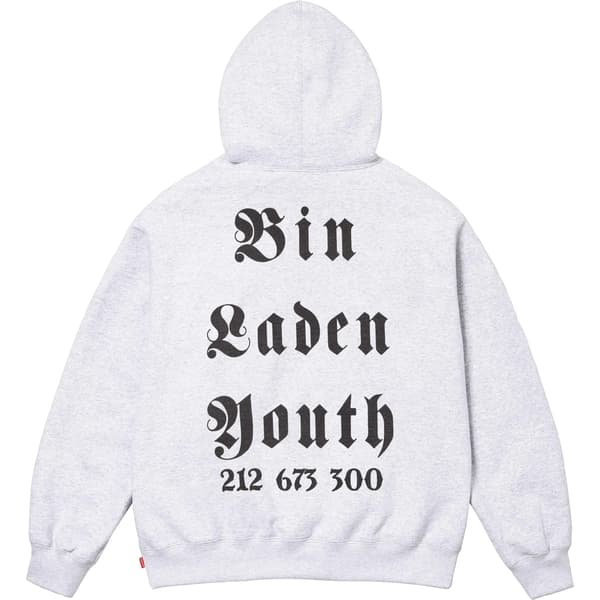 Supreme Dash Snow Hooded Sweatshirt - Ash Grey (front)