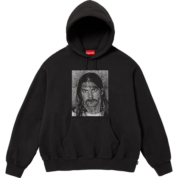 Supreme Dash Snow Hooded Sweatshirt - Black (front)