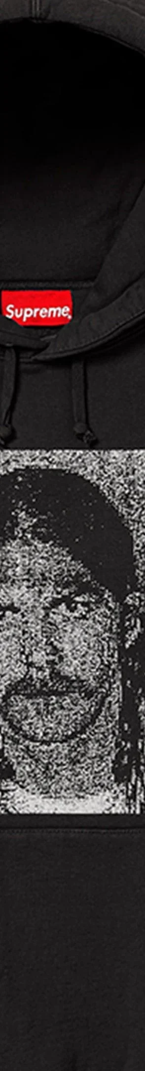 Supreme Dash Snow Hooded Sweatshirt - Black (front)