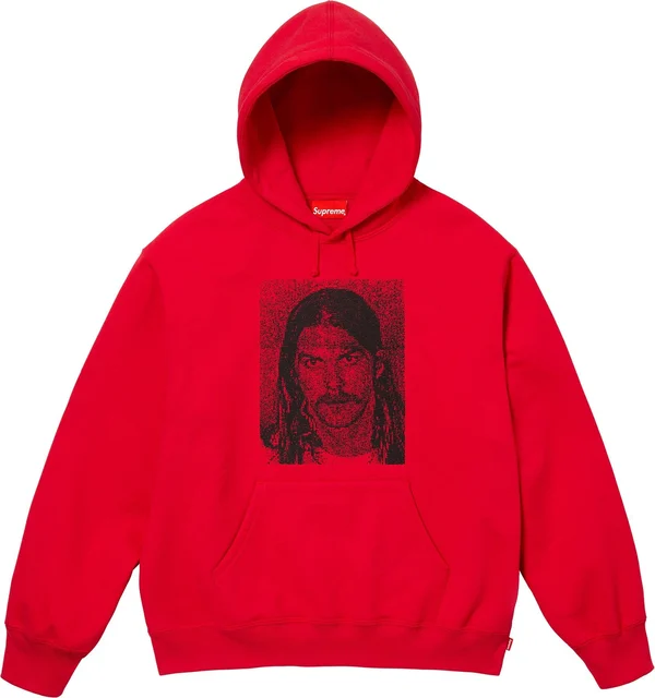 Supreme Dash Snow Hooded Sweatshirt - Red (front)