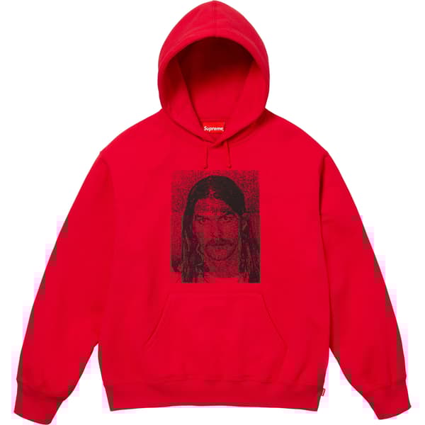 Supreme Dash Snow Hooded Sweatshirt - Red (front)
