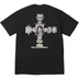 Supreme Dash Snow Tee - Black (front)