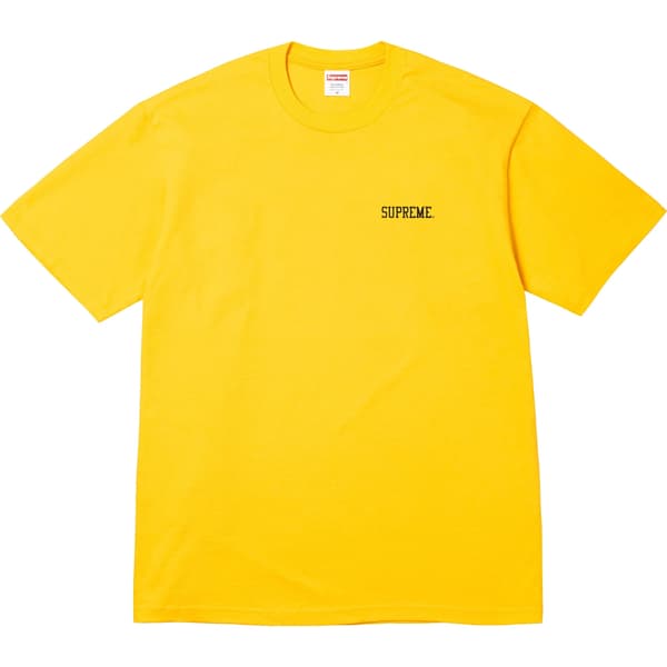 Supreme Dash Snow Tee - Yellow (front)
