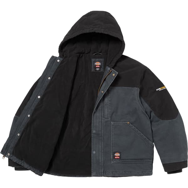 Supreme Dickies Cordura Hooded Work Jacket - Black (front)