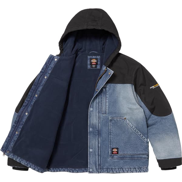 Supreme Dickies Cordura Hooded Work Jacket - Denim (front)