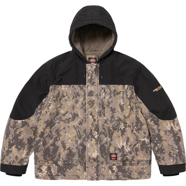 Supreme Dickies Cordura Hooded Work Jacket - Digi Camo (front)