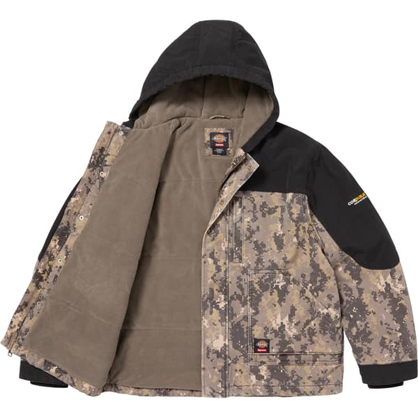 Supreme Dickies Cordura Hooded Work Jacket - Digi Camo (front)