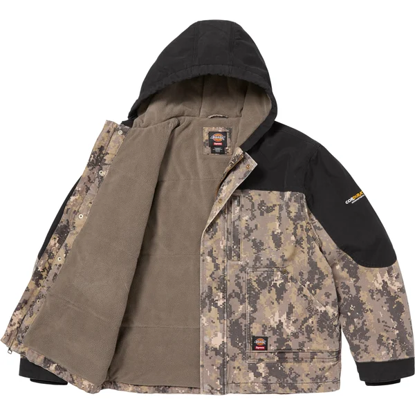 Supreme Dickies Cordura Hooded Work Jacket - Digi Camo (front)