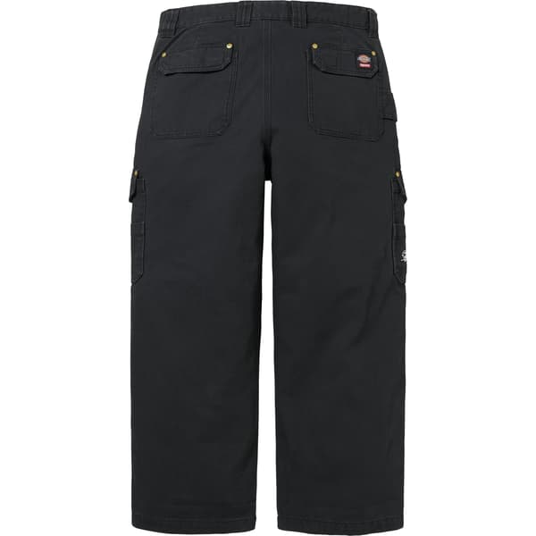 Supreme Dickies Flannel Lined Cargo Pant - Black (front)