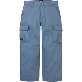 Supreme Dickies Flannel Lined Cargo Pant Light Blue