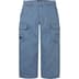 Supreme Dickies Flannel Lined Cargo Pant - Light Blue (front)