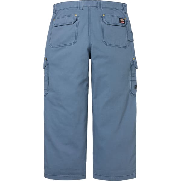 Supreme Dickies Flannel Lined Cargo Pant - Light Blue (front)