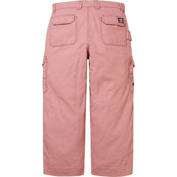 Supreme Dickies Flannel Lined Cargo Pant - Pink (front)