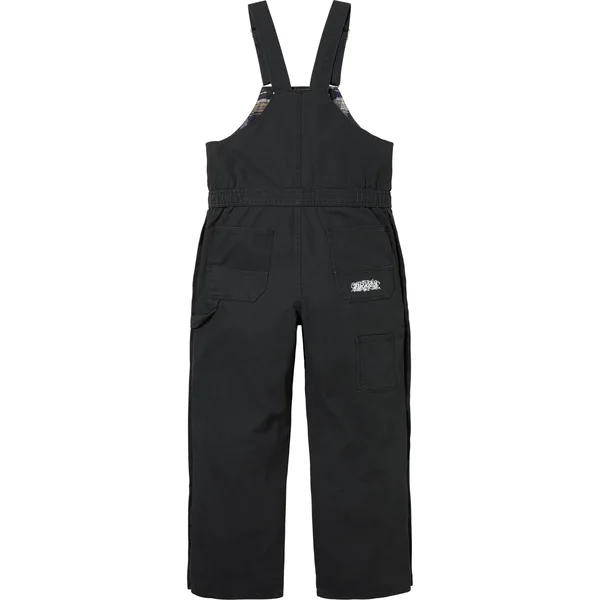Supreme Dickies Flannel Lined Overall - Black (front)