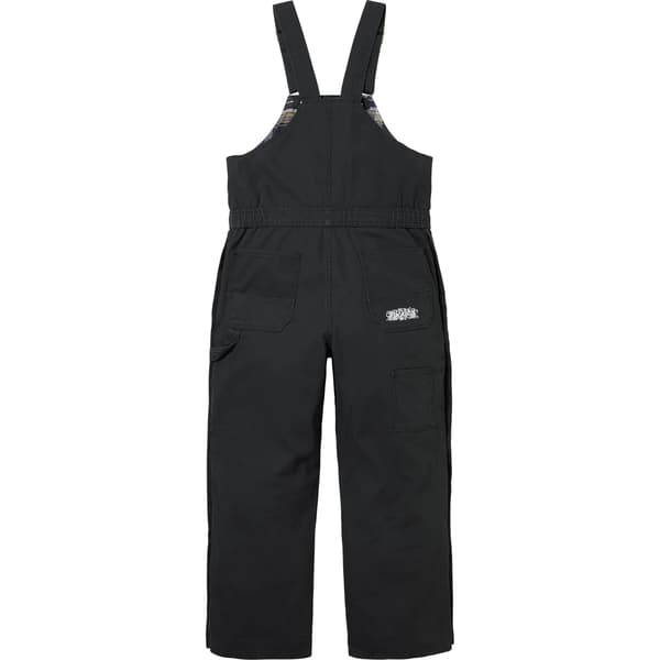 Supreme Dickies Flannel Lined Overall - Black (front)