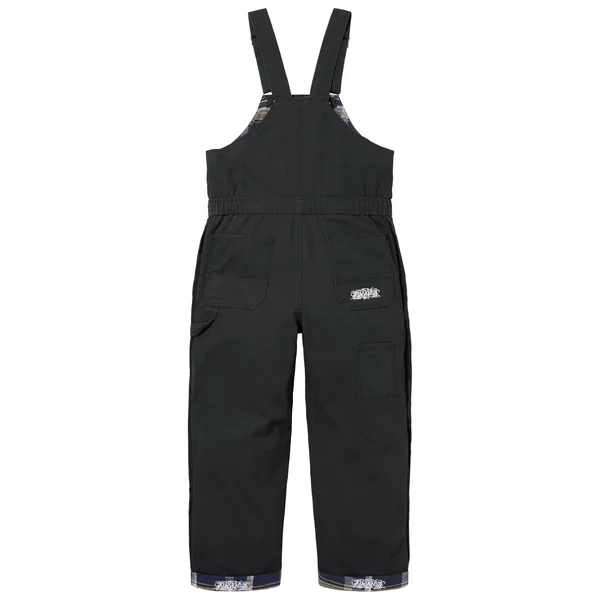 Supreme Dickies Flannel Lined Overall - Black (front)