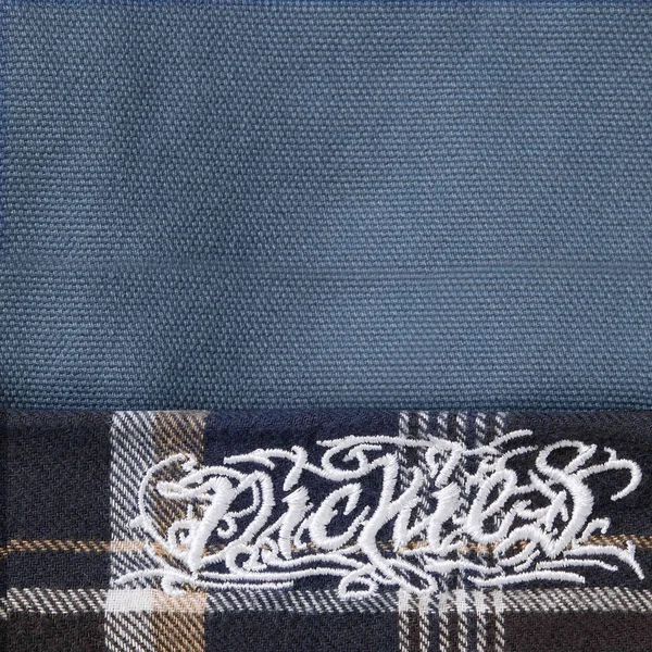 Supreme Dickies Flannel Lined Overall - Light Blue (front)