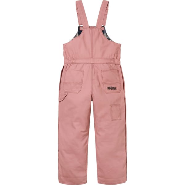Supreme Dickies Flannel Lined Overall - Pink (front)