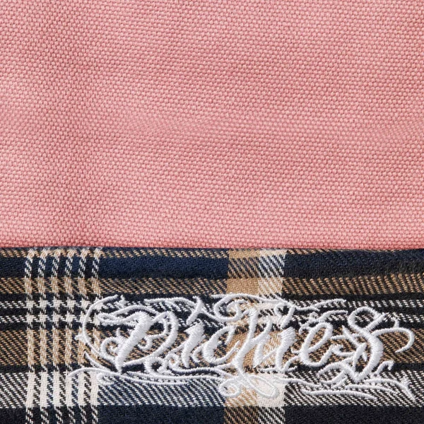 Supreme Dickies Flannel Lined Overall - Pink (front)