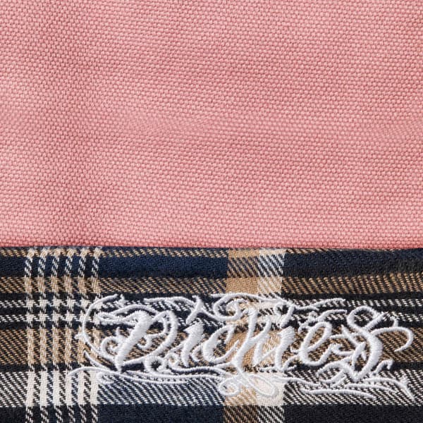 Supreme Dickies Flannel Lined Overall - Pink (front)