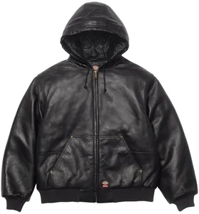 Supreme Dickies Hooded Leather Work Jacket