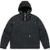 Supreme Dickies Hooded Work Jacket - Black (front)