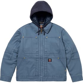Supreme Dickies Hooded Work Jacket Light Blue