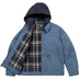 Supreme Dickies Hooded Work Jacket - Light Blue (front)