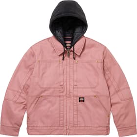 Supreme Dickies Hooded Work Jacket Pink