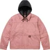 Supreme Dickies Hooded Work Jacket - Pink (front)
