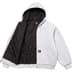 Supreme Dickies Quilted Lined Zip Up Hooded Sweatshirt - Ash Grey (front)