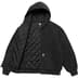 Supreme Dickies Quilted Lined Zip Up Hooded Sweatshirt - Black (front)