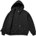 Supreme Dickies Quilted Lined Zip Up Hooded Sweatshirt - Black (front)