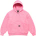 Supreme Dickies Quilted Lined Zip Up Hooded Sweatshirt - Dusty Pink (front)