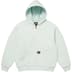 Supreme Dickies Quilted Lined Zip Up Hooded Sweatshirt - Pale Blue (front)